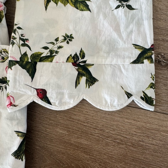 Heidi Carey White Hummingbird Classic Robe. 100 % Cotton - Picture 5 of 12